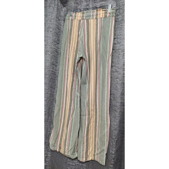 Vanilla‎ Star Women's Relaxed Linen Stripe Pant Size S - Picture 5 of 6